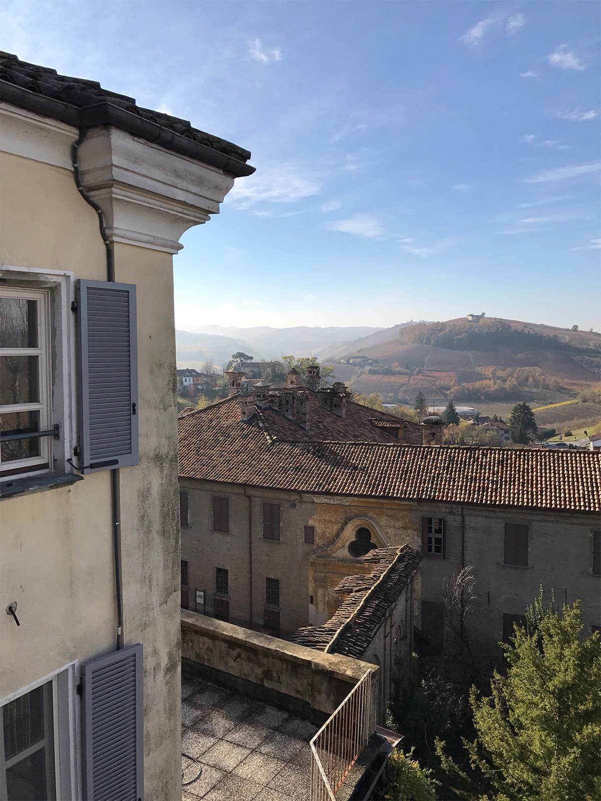 View of town and sky