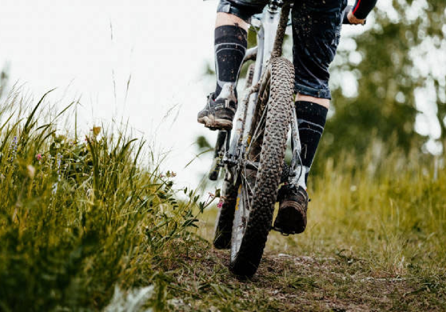 activities_sports_mountain-bike Mountain bike on a trail